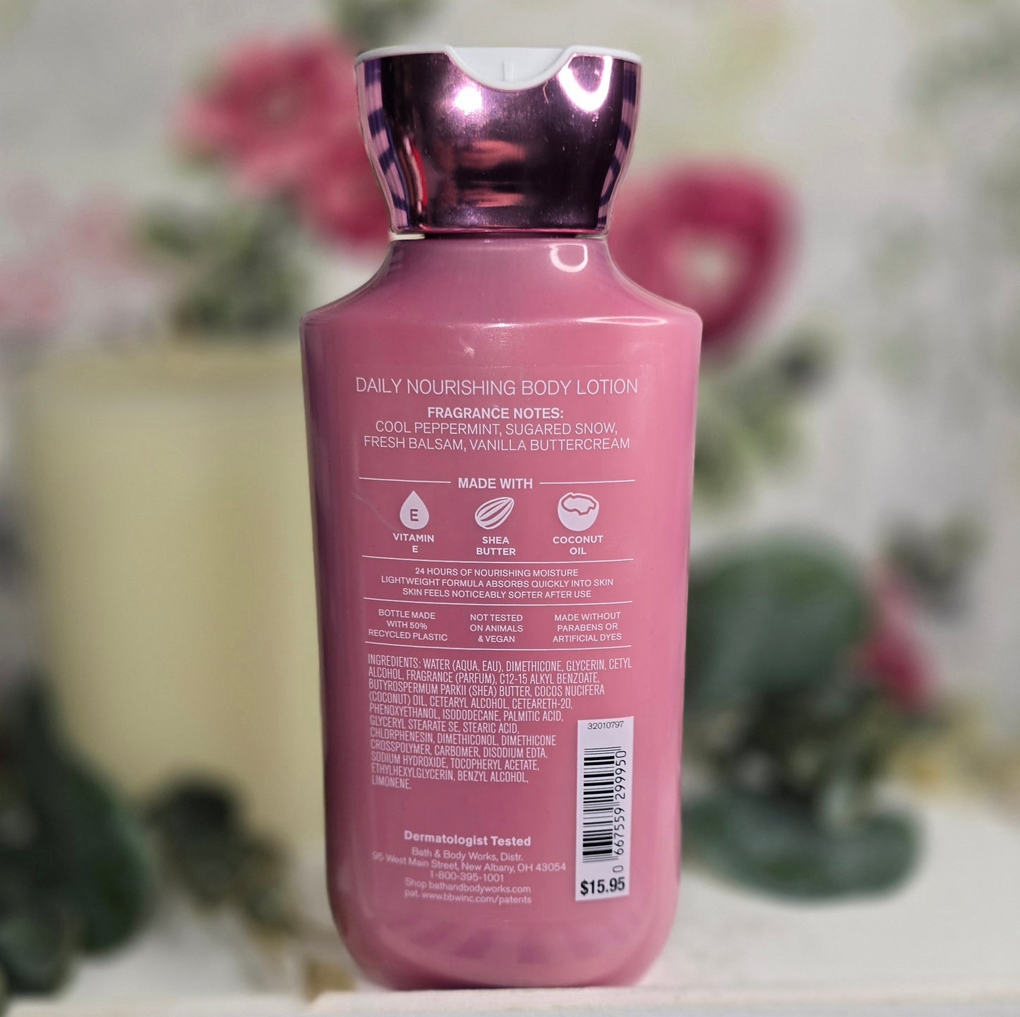 New Bath and Body Works Twisted Peppermint Moisturizing Body Lotion 8 oz