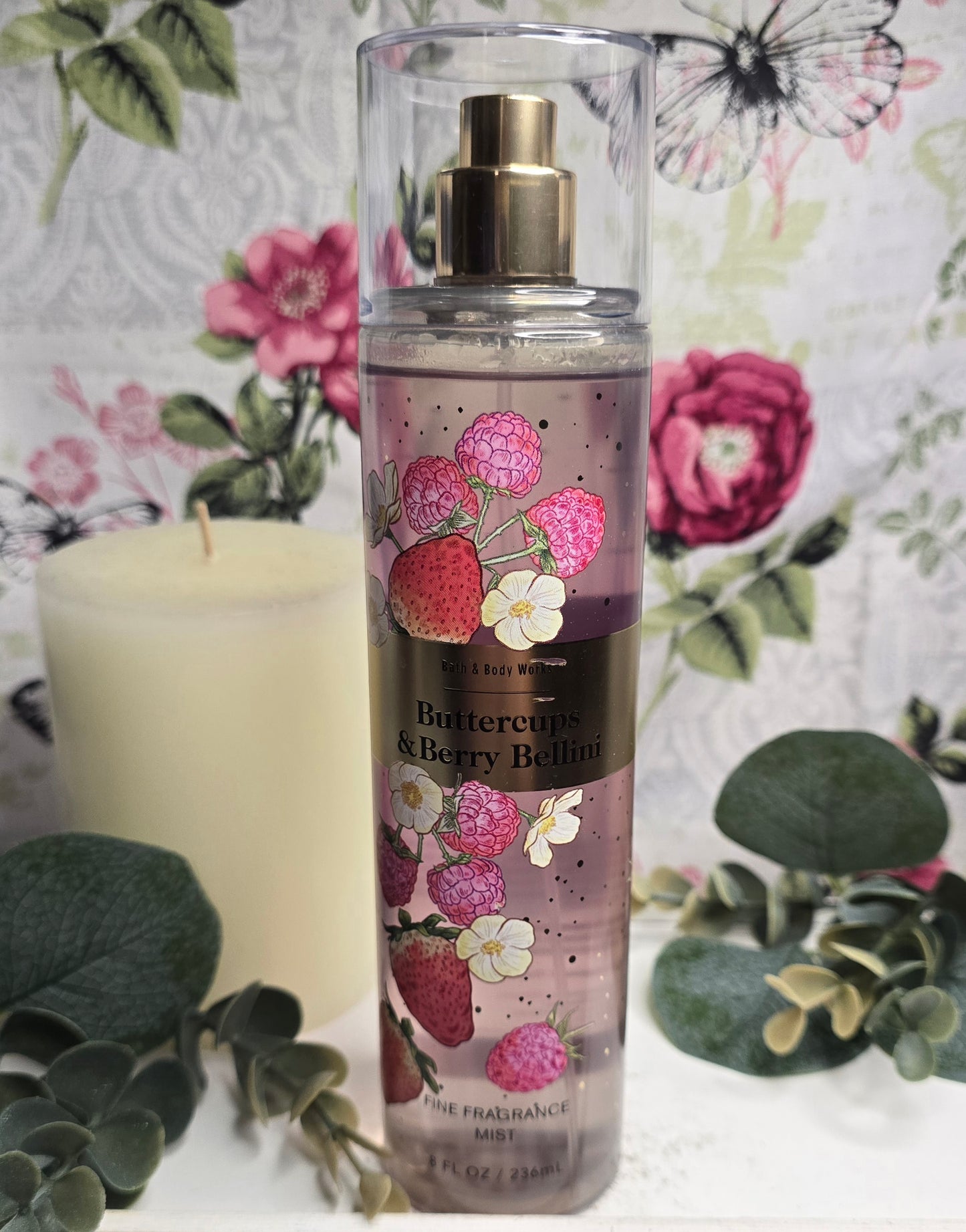 New Bath and Body Works Buttercup and Berry Bellini, Body Mist, Body Spray, Fine Fragrance