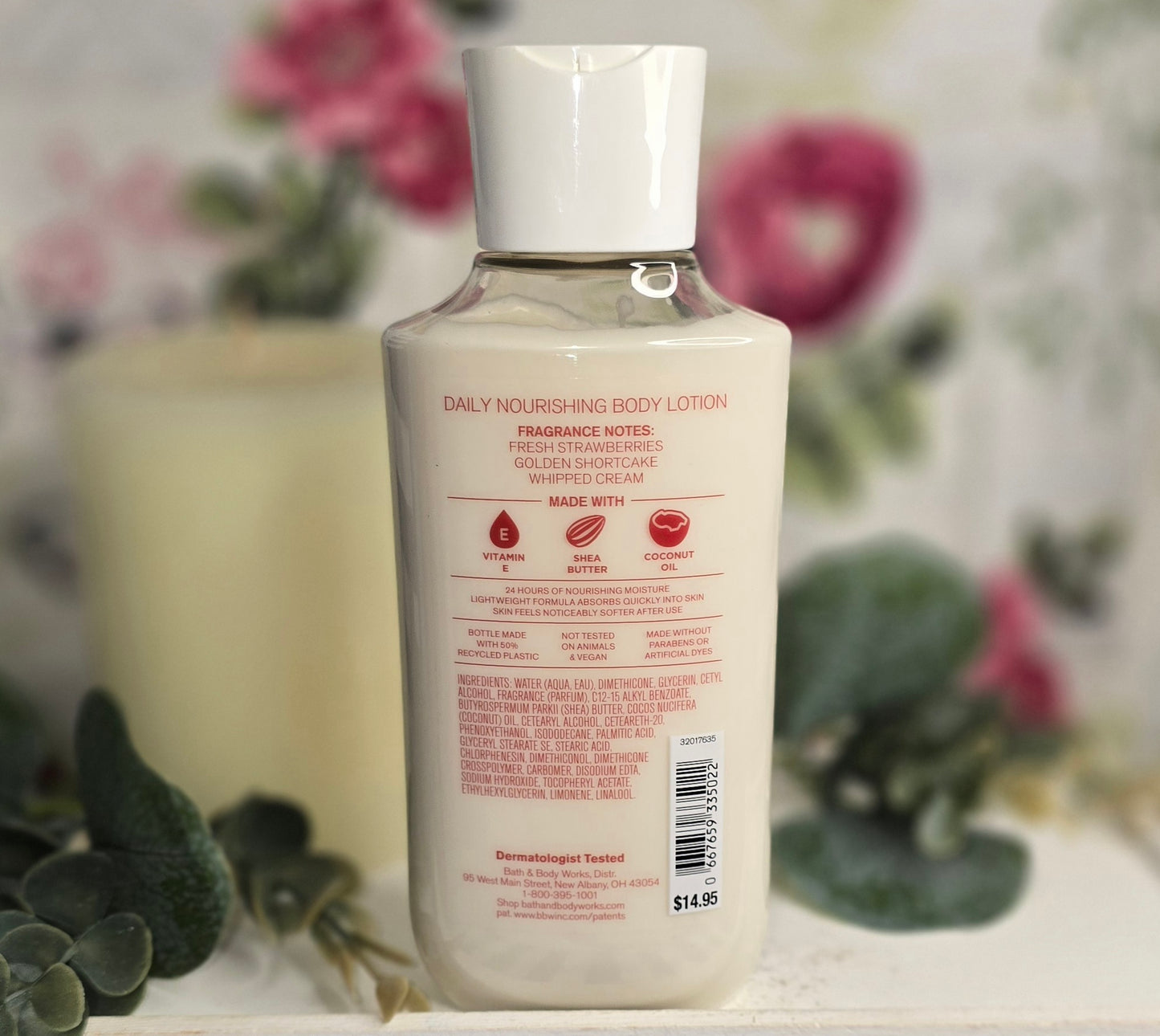 New Bath and Body Works Strawberry Pound Cake Moisturizing Body Lotion
