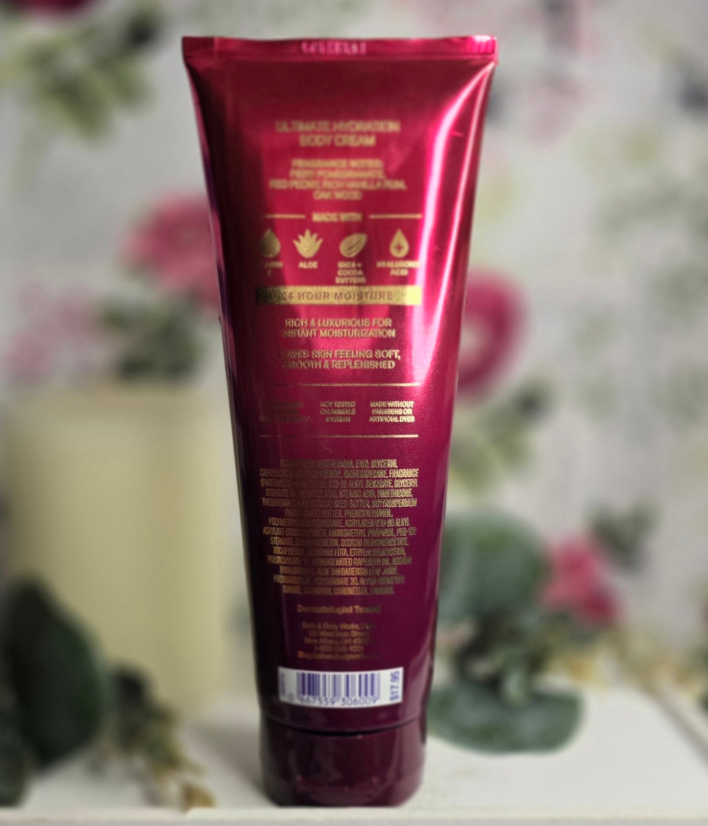 New Bath and Body Works Forever Red Ultimate Hydration Body Cream 8 oz