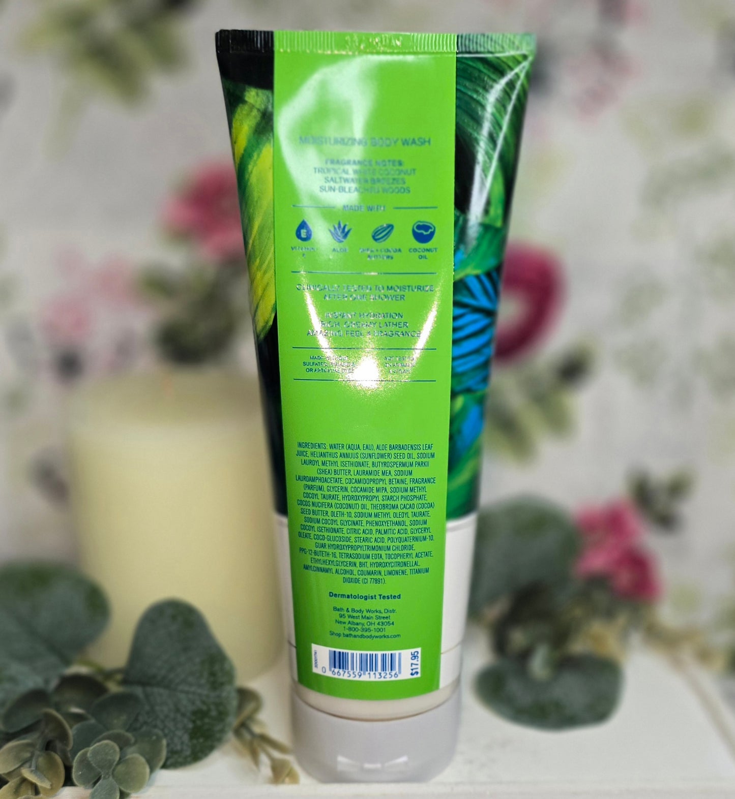 New Bath and Body Works Waikiki Beach Coconut Moisturizing Body Wash 10 fl oz