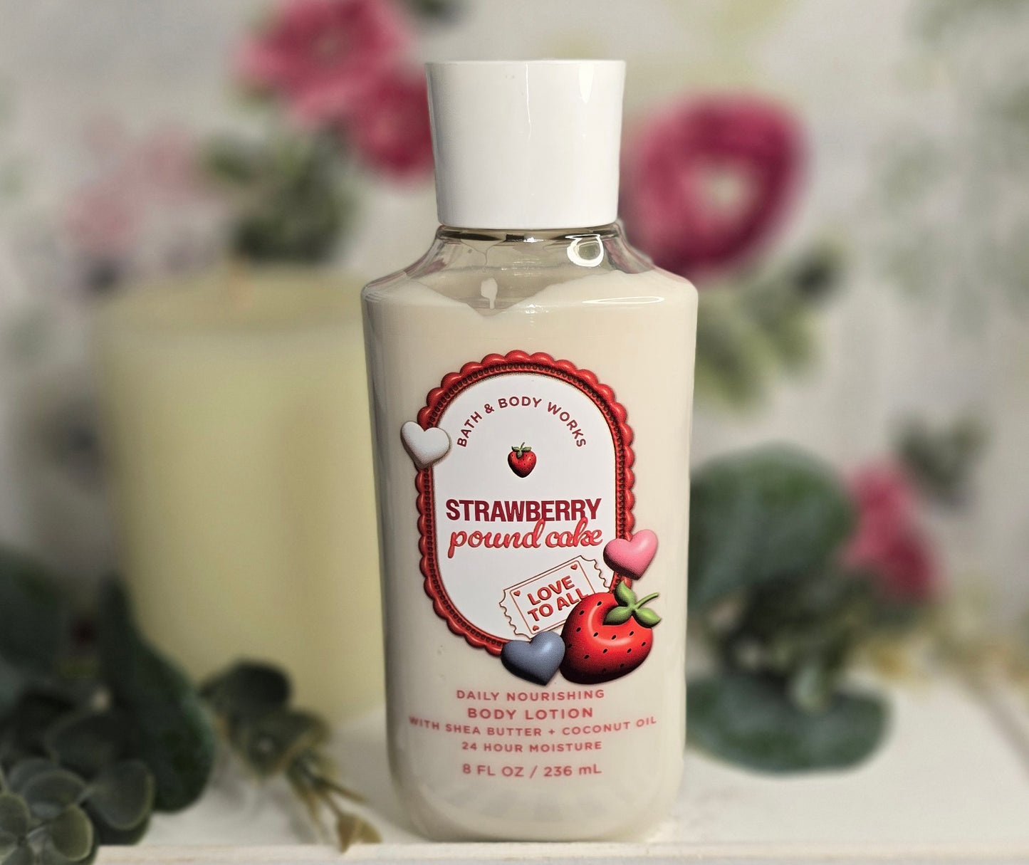 New Bath and Body Works Strawberry Pound Cake Moisturizing Body Lotion