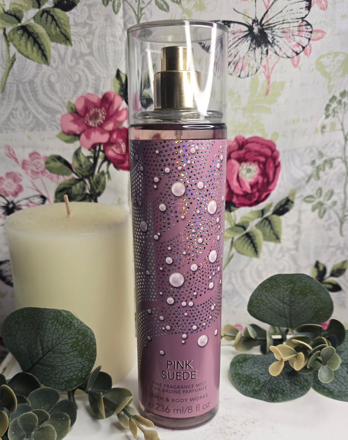 New Bath and Body Works Pink Suede Fine Fragrance Body Spray Body Mist