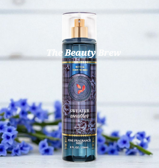 New Bath and Body Works Sweater Weather Fine Fragrance Body Mist, Body Spray 8 fl oz