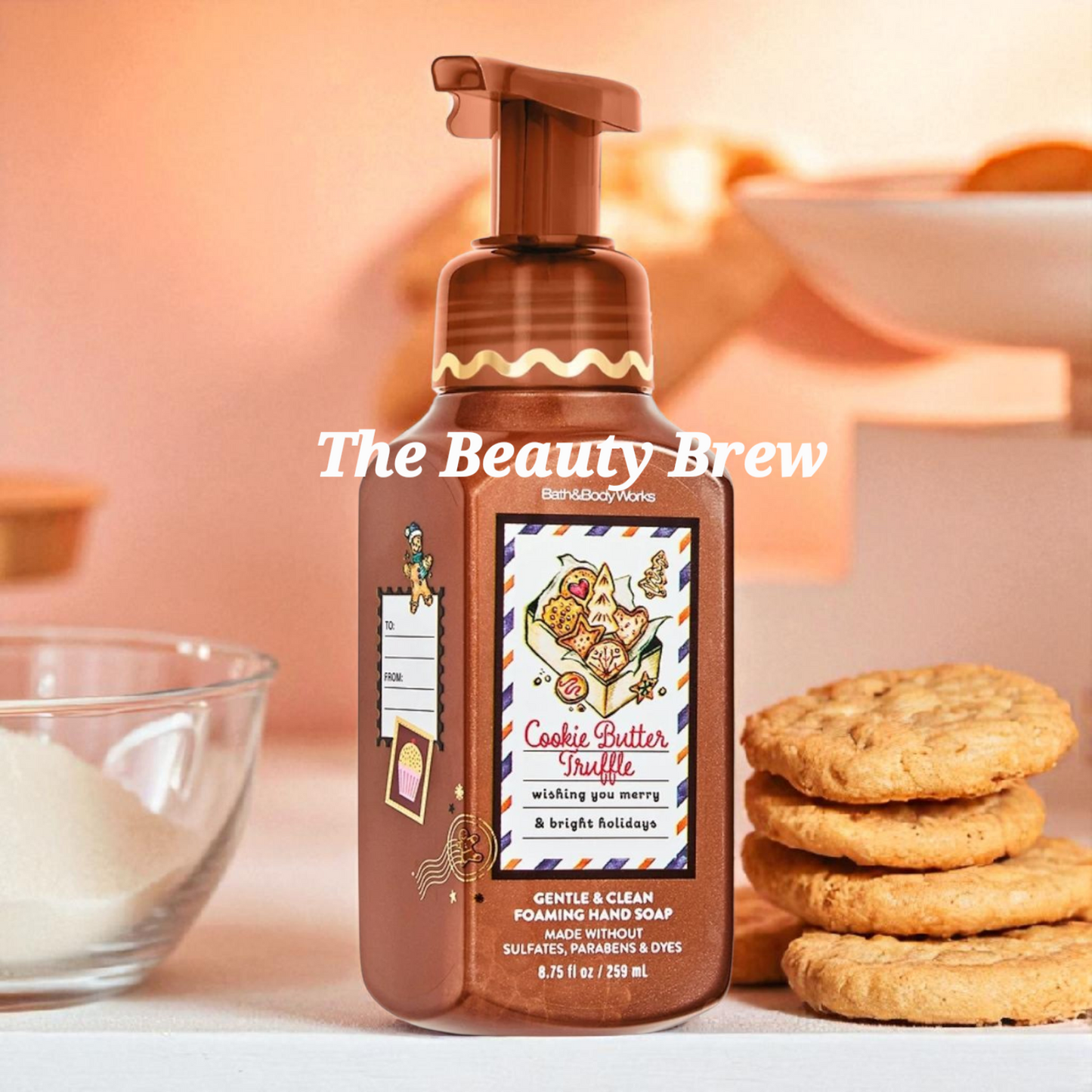New Bath and Body Works Cookie Butter Truffle Gentle Foaming Hand Soap 8.75 oz
