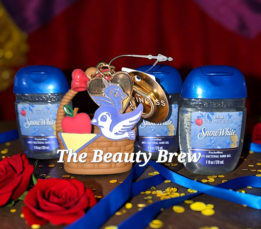 Bath & Body Works Disney Princess Snow White Pocketbac Holder & 3 Sanitizers
