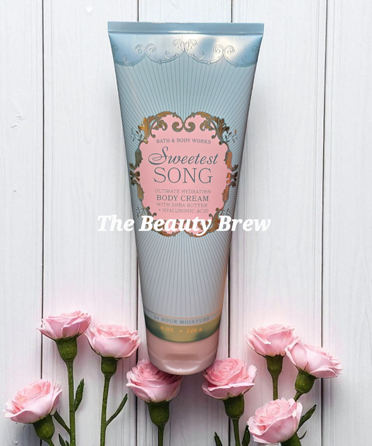 New Bath and Body Works Sweetest Song Hydration Body Cream 8 fl oz