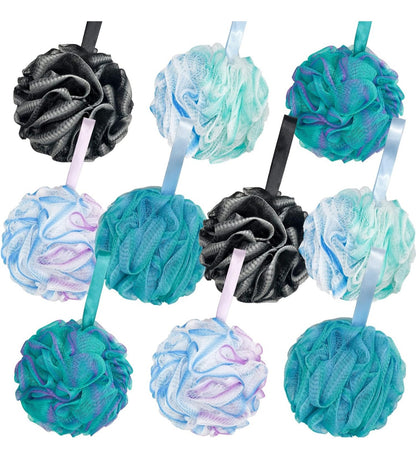 Luxury Loofah Sponge, Cleansing Body Scrubber for Bath/Shower, Exfoliating Bath Sponge with Handle.