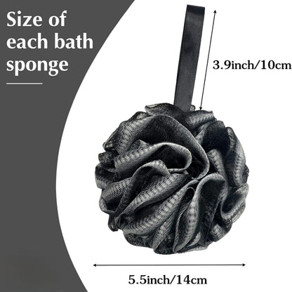 Luxury Loofah Sponge, Cleansing Body Scrubber for Bath/Shower, Exfoliating Bath Sponge with Handle.