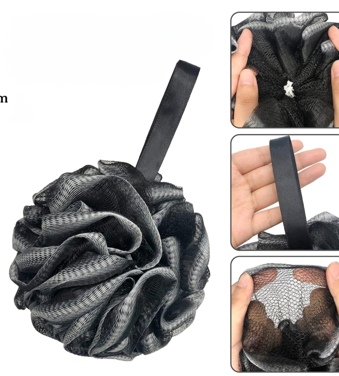 Luxury Loofah Sponge, Cleansing Body Scrubber for Bath/Shower, Exfoliating Bath Sponge with Handle.