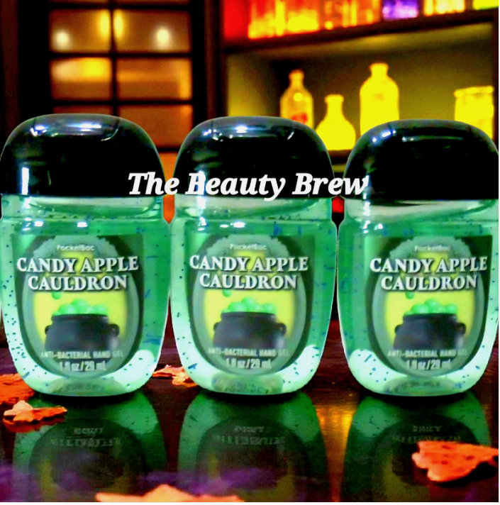 Bath and Body Works 3 Pack of Candy Apple Cauldron PocketBacs, Hand Sanitizers
