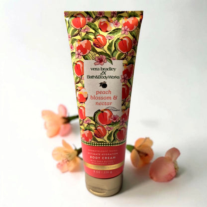 Bath and Body Works Vera Bradley Peach Blossom and Nectar Ultimate Hydration Body Cream