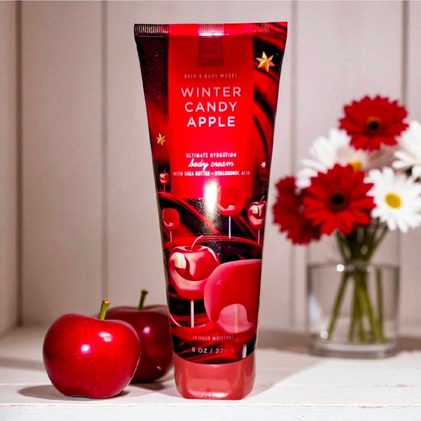 New Bath and Body Works Winter Candy Apple Ultimate Hydration Body Cream 8 fl oz.