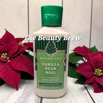 Bath and Body Works Vanilla Bean Noel Daily Nourishing Body Lotion 8 fl oz.