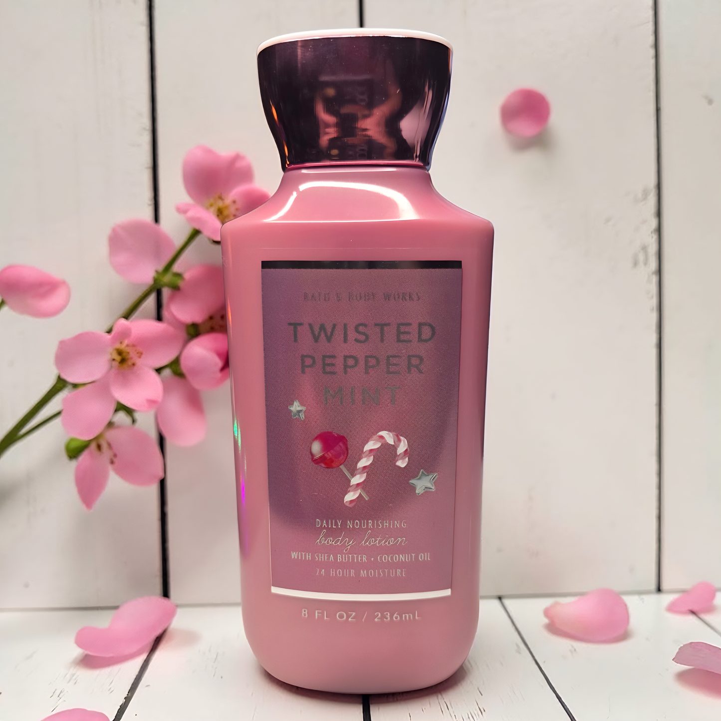 New Bath and Body Works Twisted Peppermint Moisturizing Body Lotion 8 oz