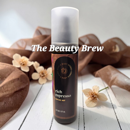 New Bath & Body Works Rich Espresso Perfume Mist Body Mist, Body Spray 6 oz