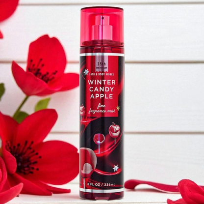 New Bath and Body Works Winter Candy Apple Body Mist, Body Spray 8 oz