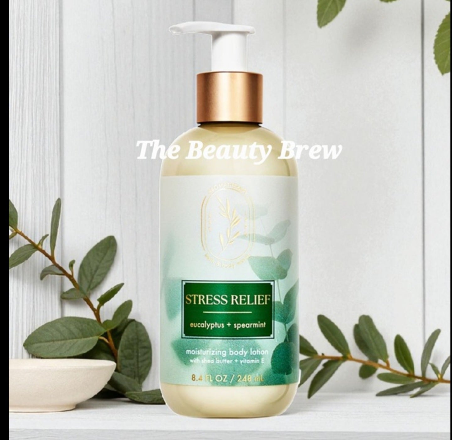 New Bath and Body Works Aromatherapy Eucalyptus and Spearmint Body Lotion 8.4 fl oz