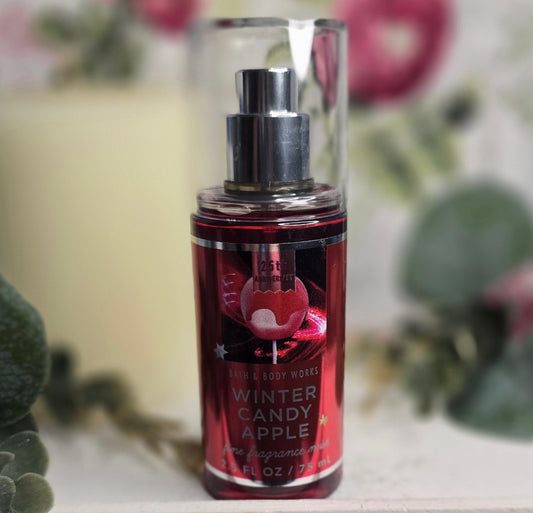 New Bath and Body Works Travel Size Winter Candy Apple Body Mist, Body Spray 2.5 fl oz