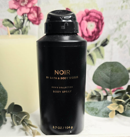 New Bath and Body Works Mens Collection Noir Body Spray 3.7 fl oz 