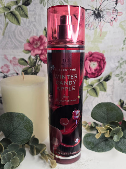 New Bath and Body Works Winter Candy Apple Body Mist, Body Spray 8 oz