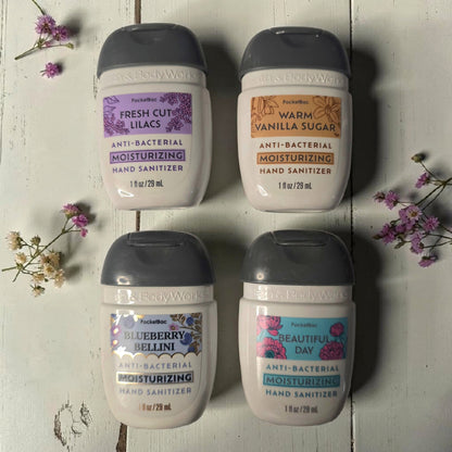 New Bath and Body Works Set Of 4 Moisturizing PocketBacs Hand Sanitizers