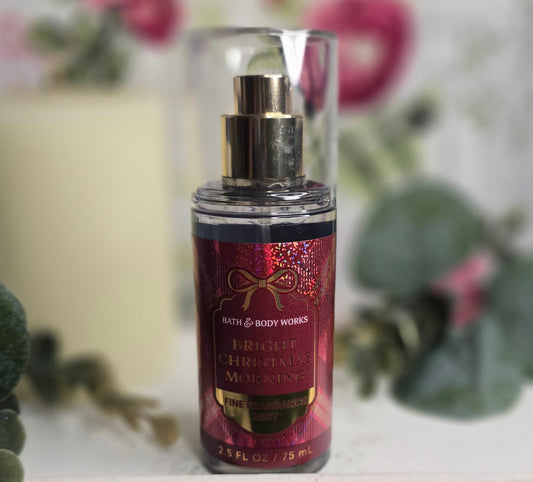 New Bath and Body Works Travel Size Bright Christmas Morning Body Mist, Body Spray 