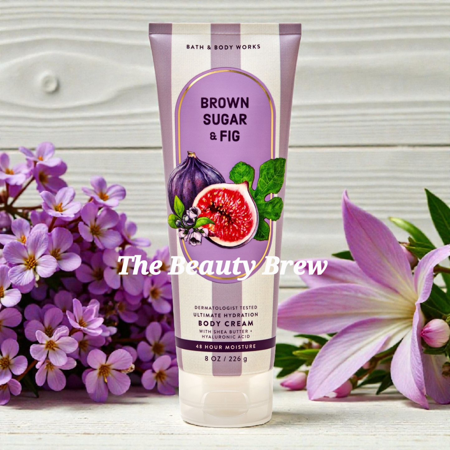New Bath and Body Works Brown Sugar and Fig Ultimate Hydration Body Cream 8 fl oz