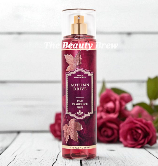 New Bath and Body Works Autumn Drive Fine Fragrance Body Spray, Body Mist 8 fl oz