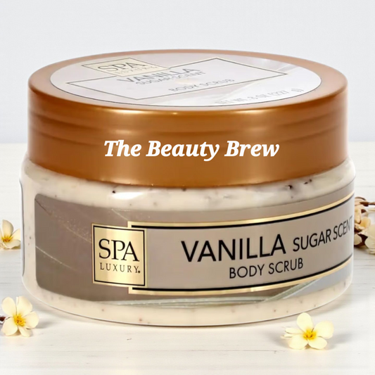 New Spa Luxury Vanilla Sugar Scent Body Scrub.