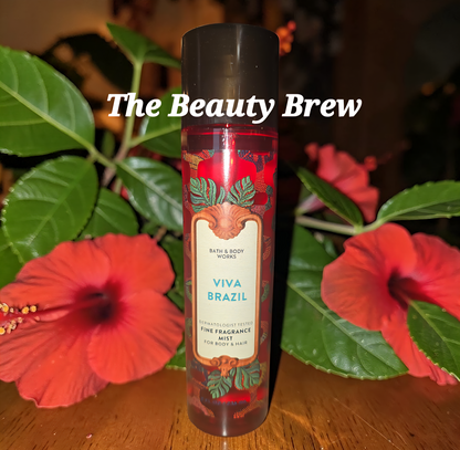 New Bath and Body Works Viva Brazil Fine Fragrance Body Mist, Body Spray 8 oz
