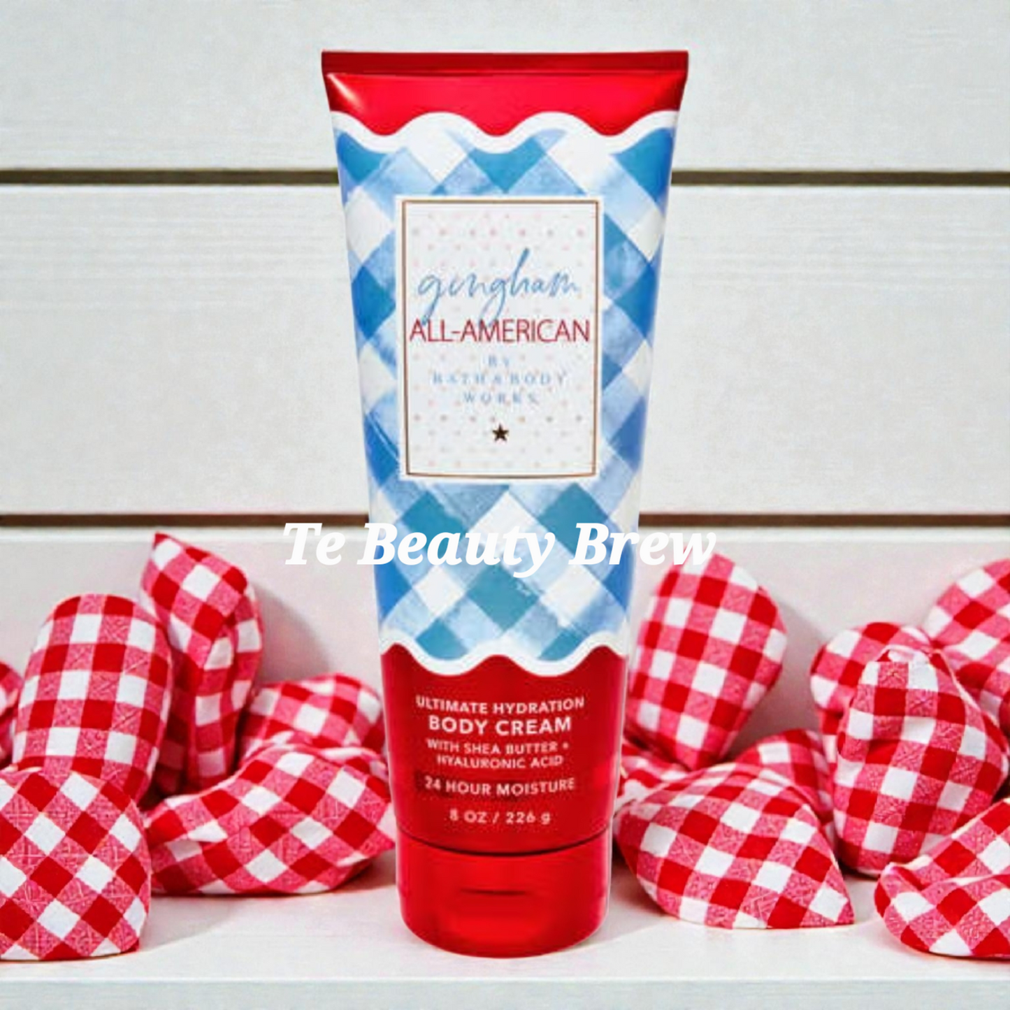 New Bath and Body Works Gingham All-All-American Body Cream 8 fl oz