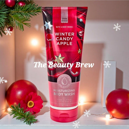 New Bath and Body Works Winter Candy Apple Moisturizing Body Wash 10 fl oz