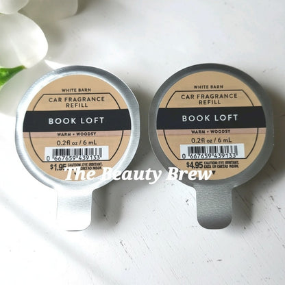 Bath And Body, White Barn's (2) Book Loft Scentportables Fragrance Car Refill