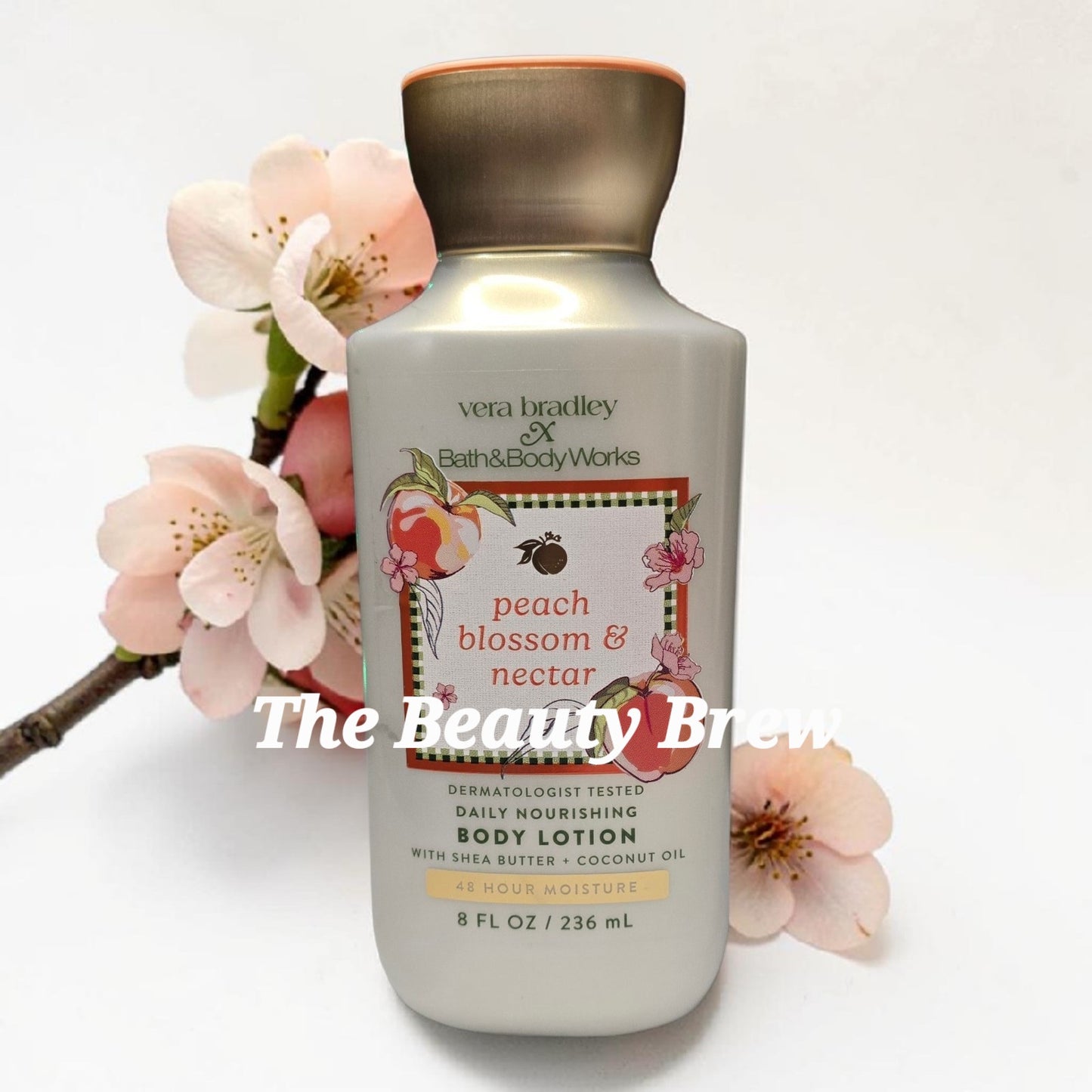 Bath and Body Works Vera Bradley Peach Blossom and Nectar Daily Nourishing Body Lotion
