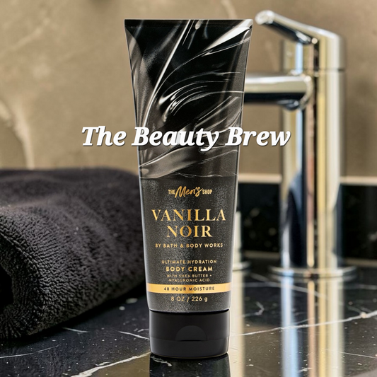 New Bath and Body Works Men's Collection Vanilla Noir Ultimate Hydration Body Cream 8 fl oz.