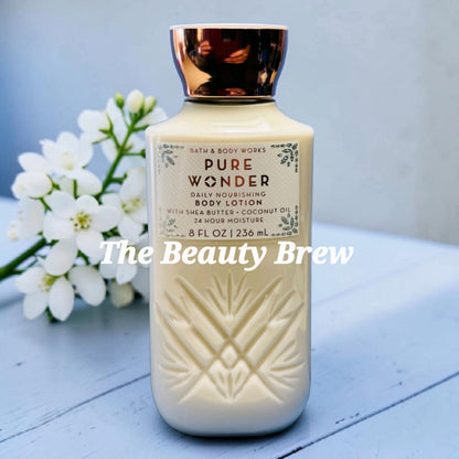New Bath and Body Works Pure Wonder Daily Nourishing Body Lotion 8 oz