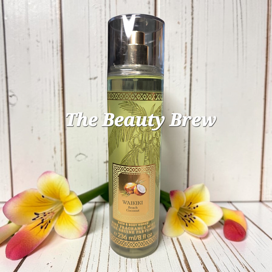 Bath And Body Works Waikiki Beach Coconut Fine Fragrance Body Mist, Body Spray 8 fl oz