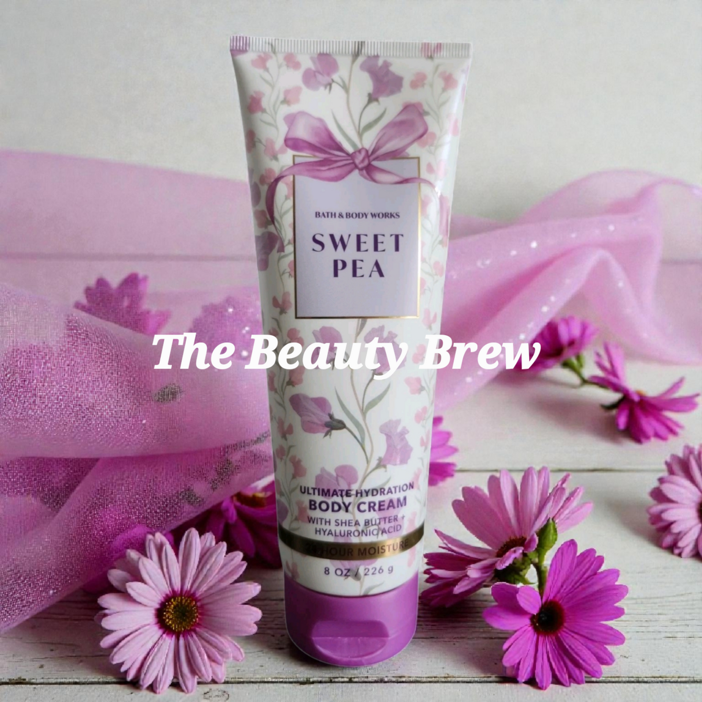 New Sweet Pea Ultimate Hydration Body Cream by Bath and Body Works 8 fl oz