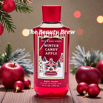 New Bath and Body Works Winter Candy Apple Body Wash, Shower Gel