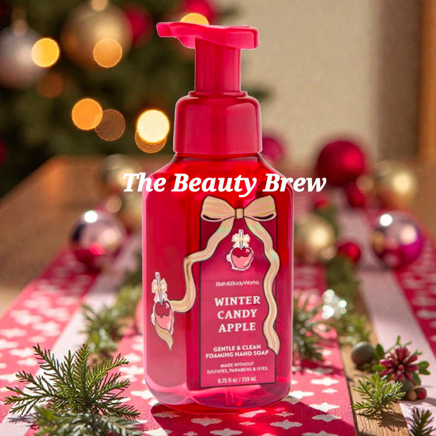 New Bath and Body Works Winter Candy Apple Gentle & Clean Foaming Hand Soap