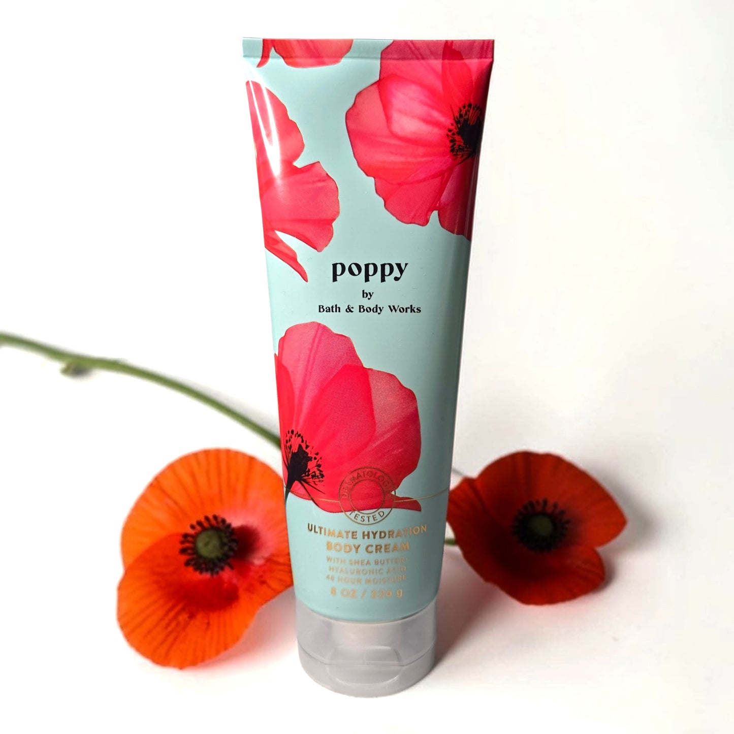 New Bath and Body Works Poppy Ultimate Hydration Body Cream 8 fl oz