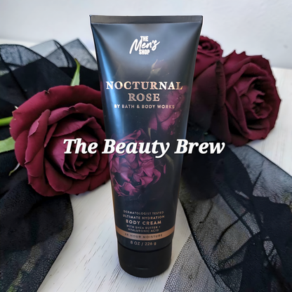 New Bath and Body Works Mens Collection Nocturnal Rose Body Cream 8 fl oz.