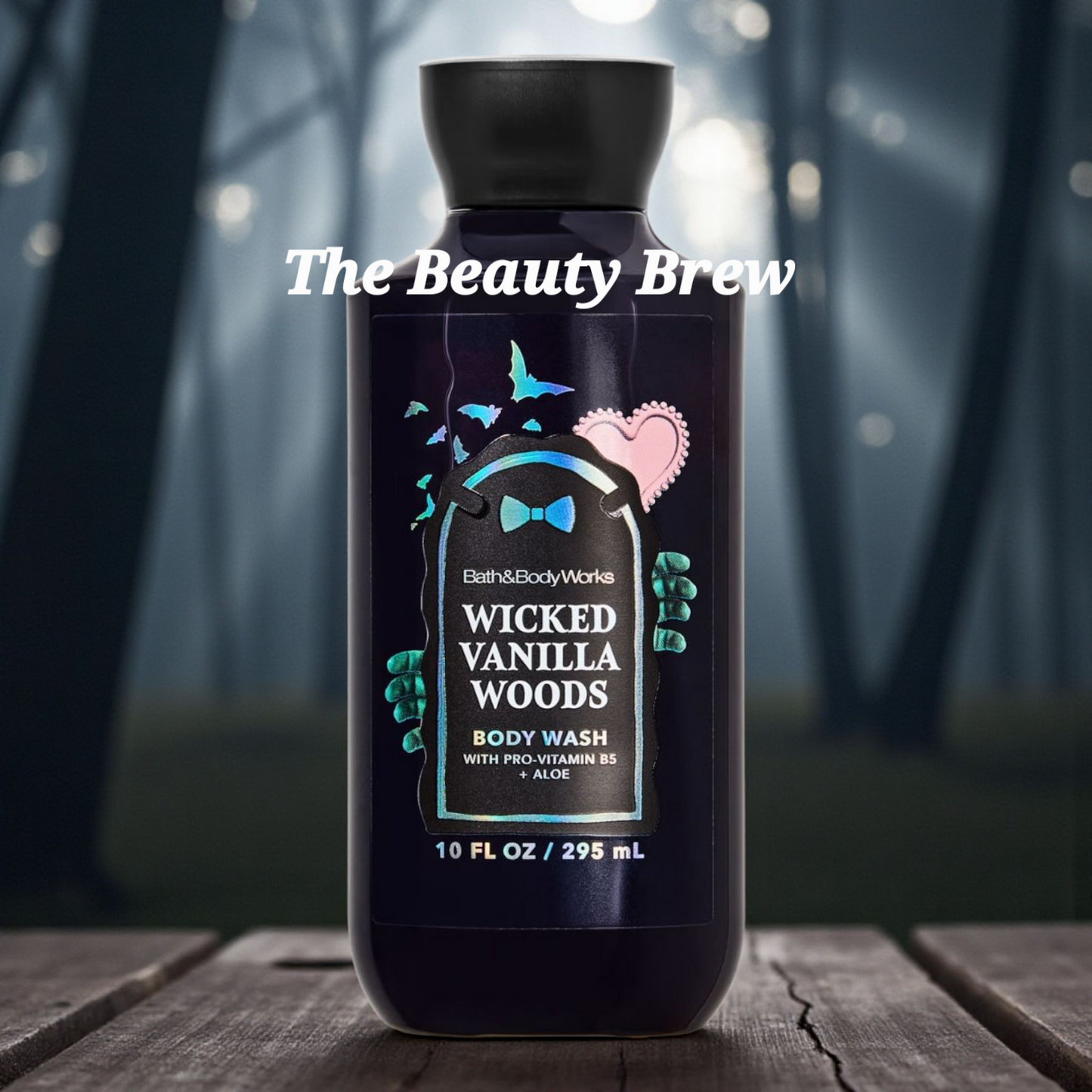 New Bath and Body Works Wicked Vanilla Woods Body Wash, Shower Gel 10 oz