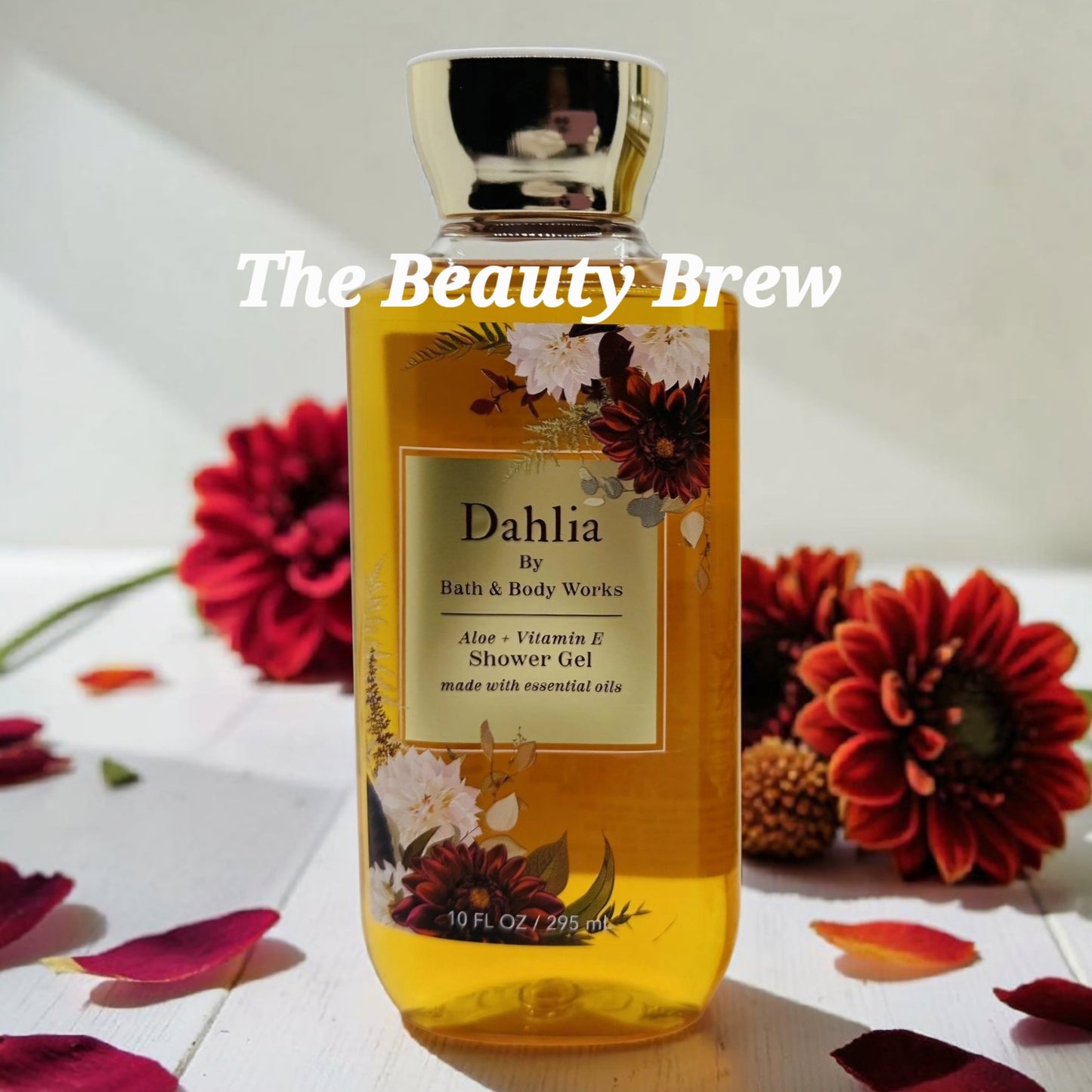 New Bath and Body Works Dahlia Aloe and Vitamin E Shower Gel, Body Wash 10 fl oz