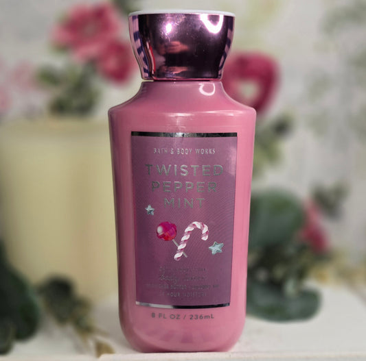New Bath and Body Works Twisted Peppermint Moisturizing Body Lotion 8 oz