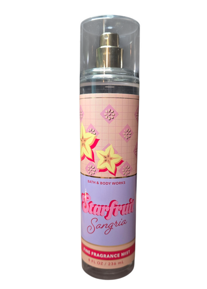 New Bath and Body Works Starfruit Sangria Fine Fragrance Body Mist, Body Spray