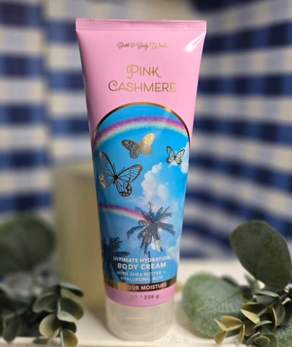 New Bath and Body Works Pink Cashmere Hydrating Body Cream 8 oz