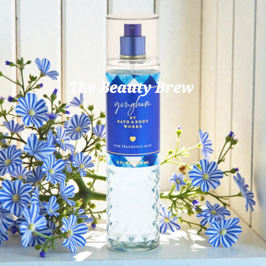 New Bath and Body Works Gingham Fine Fragrance Body Mist, Body Spray 8 oz