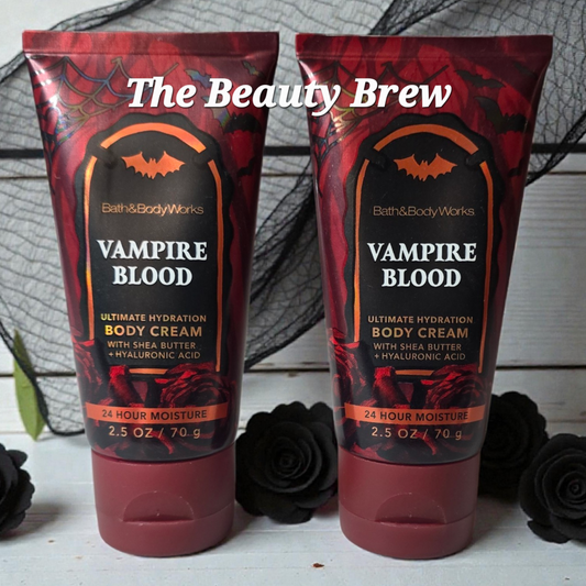 Bath and Body Works Set of 2 Travel Size Vampire Blood Ultimate Hydration Body Creams